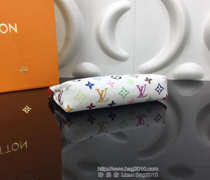 路易威登LV 頂級原單 M41638紅 Monogram Multicolore 三三彩帆布搭配柔軟粒面皮革 多功能包袋 單肩斜挎包  YDH2557